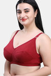 Maroon Clothing Double Layered Non Wired Full Coverage Super Support Bra (Pack of 2) - Multicolor — thumbnail 3
